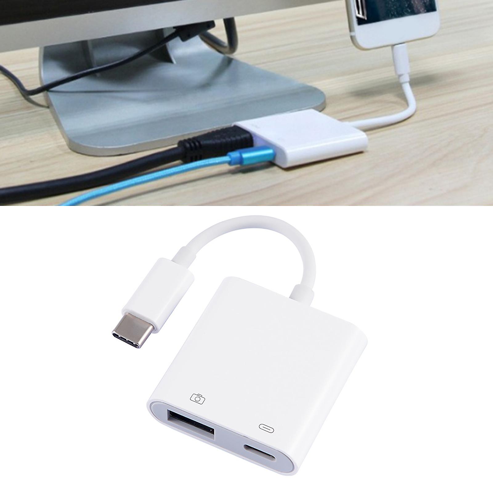 Memory Card Adapter Type C to OTG USB3.0 Card Reader for Connecting Keyboard Mouse USB Flash Drive 
