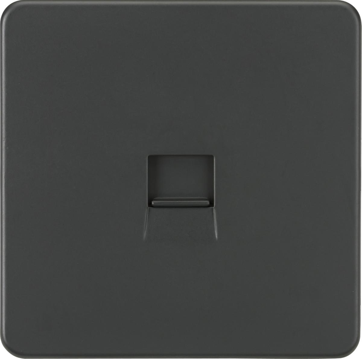 Screwless Telephone Extension Socket - Anthracite IP20