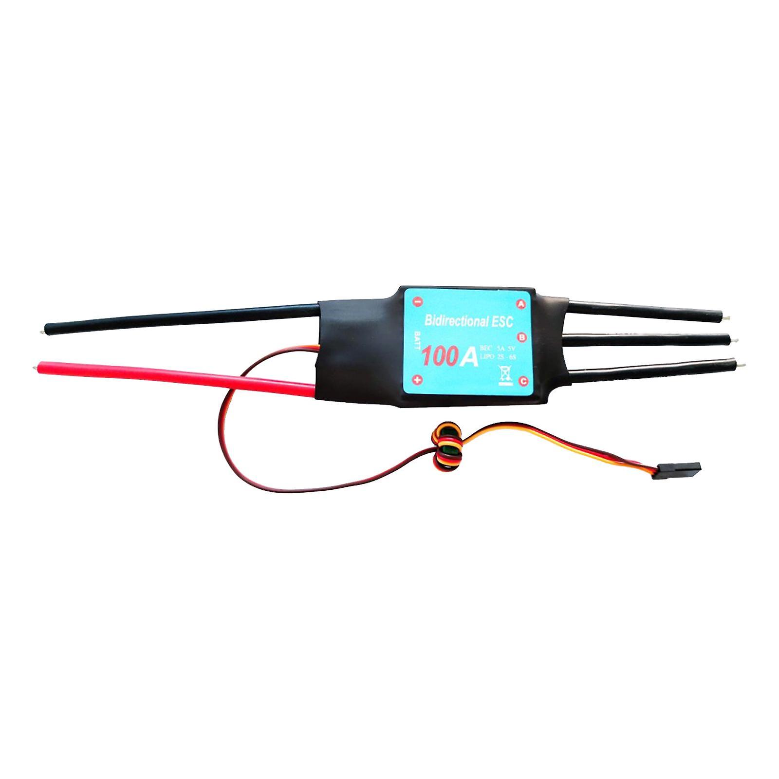 Bidirectional Brushless ESC Speed Controller 2-6S for RC Boat Upgrade Parts 80A