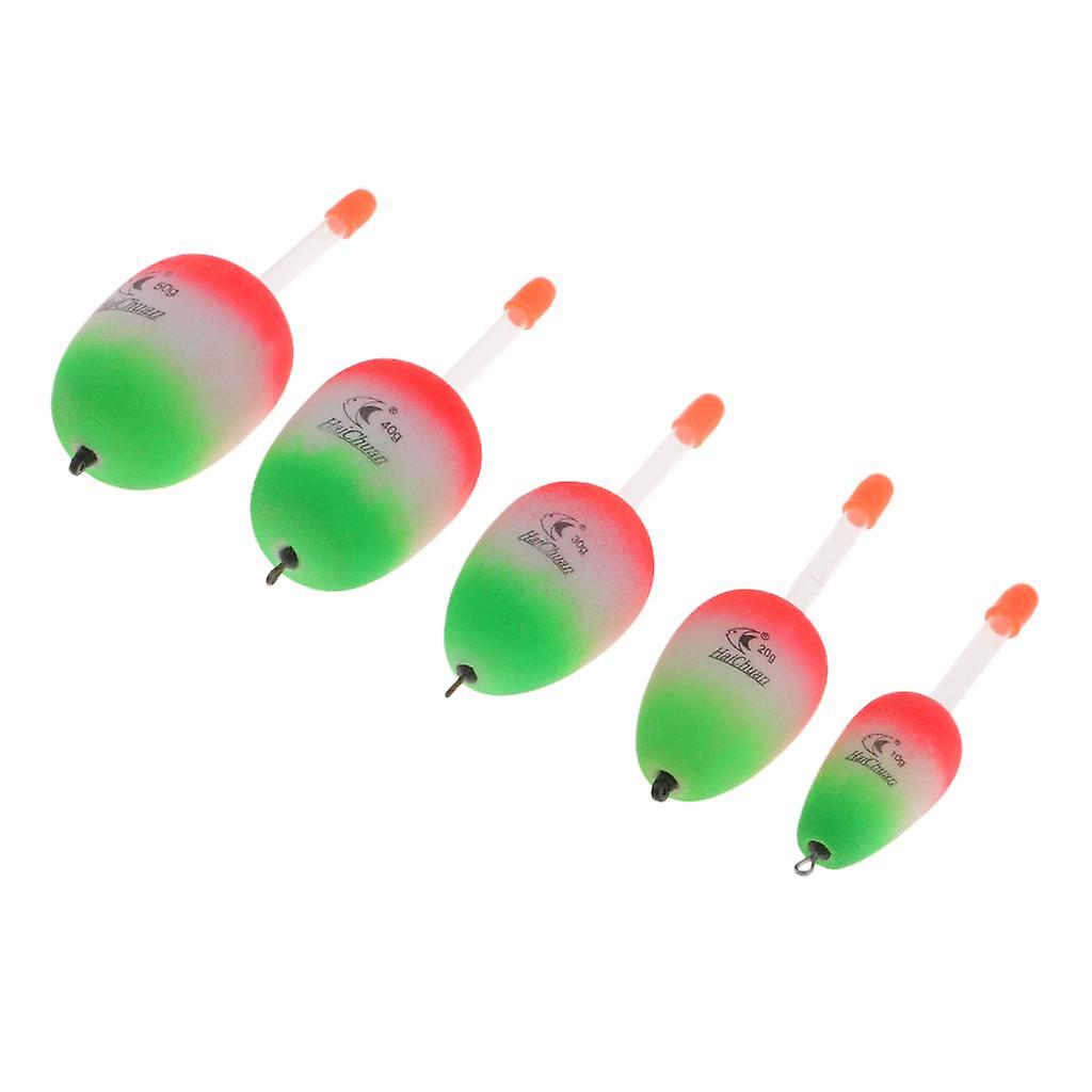 5pcs EVA Foam Floats Glow Stick Fishing Floats Luminous Lighting Float 150g