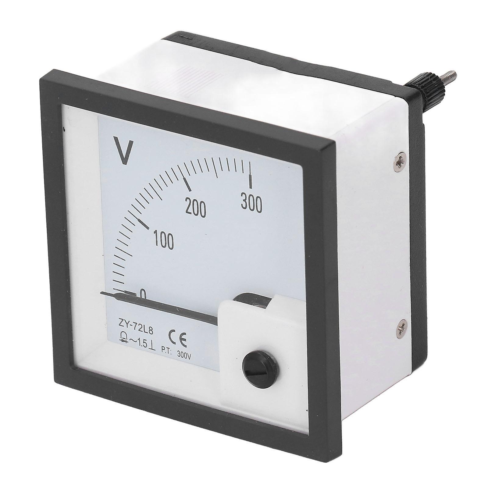 Analog Voltmeter 0‑300V Pointer Volt Meter Panel Needle Voltage Gauge for Equipment 