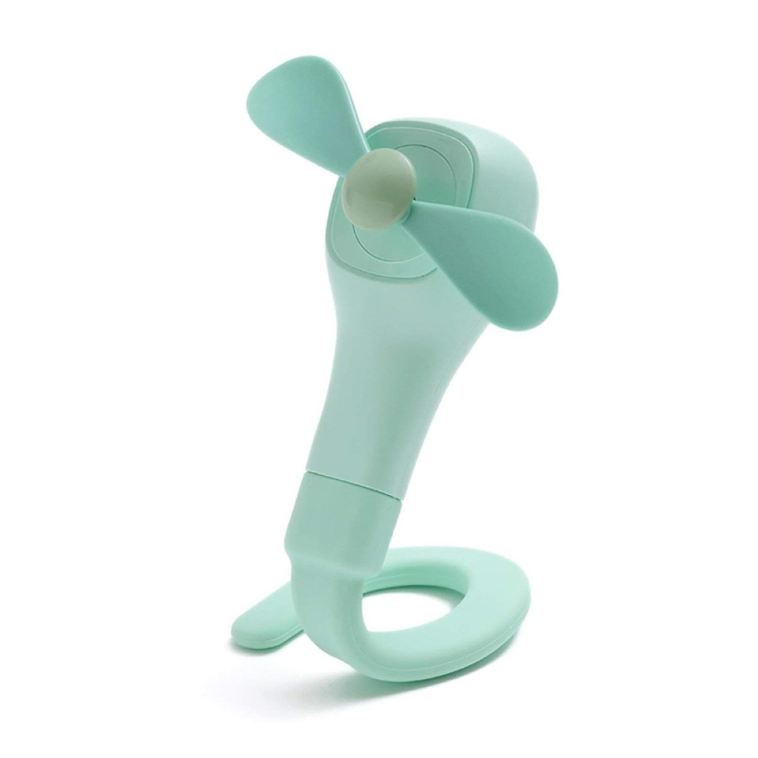 Mini clip USB rechargeable sur ventilateur (vert)