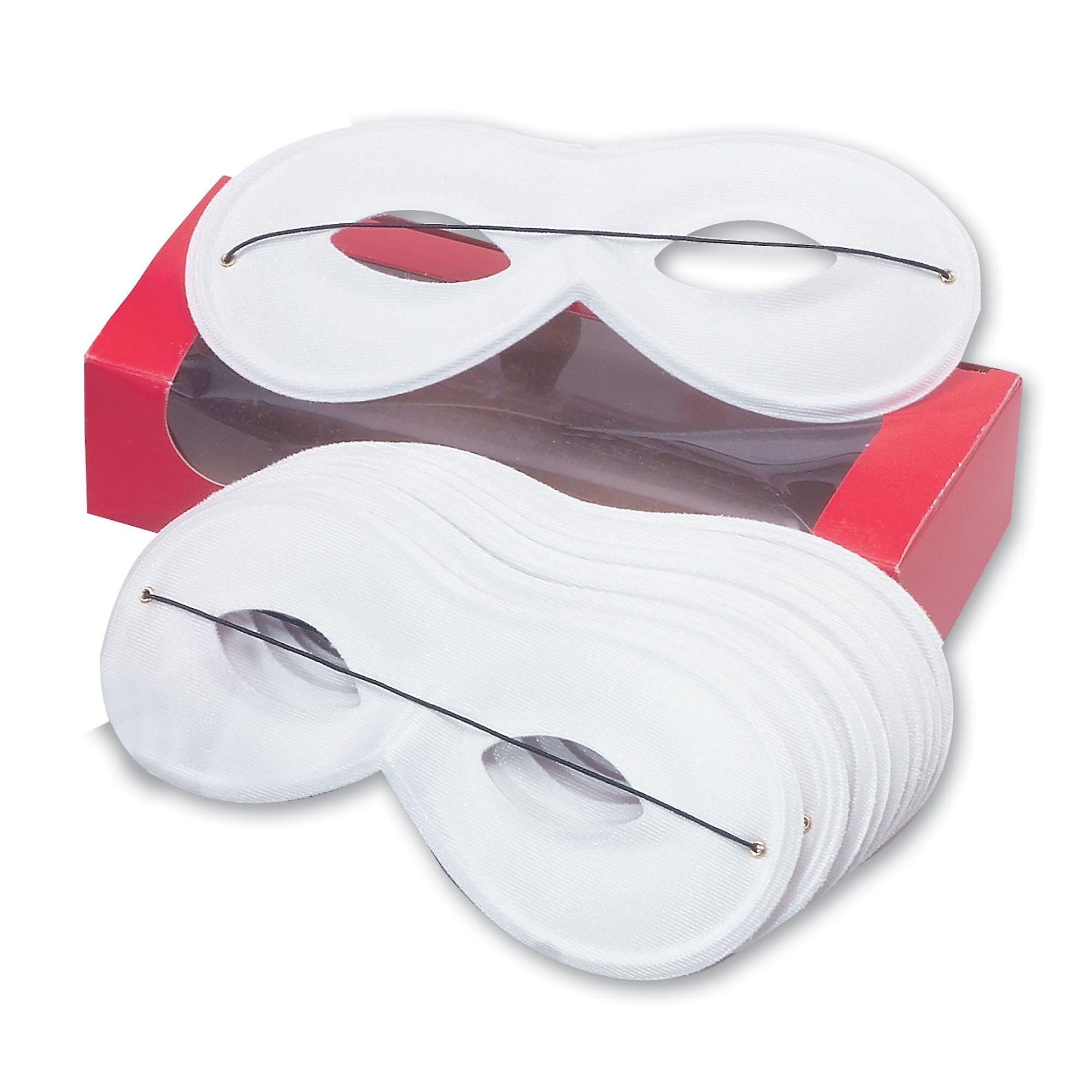 Small White Domino Eye Masks Unisex Em052