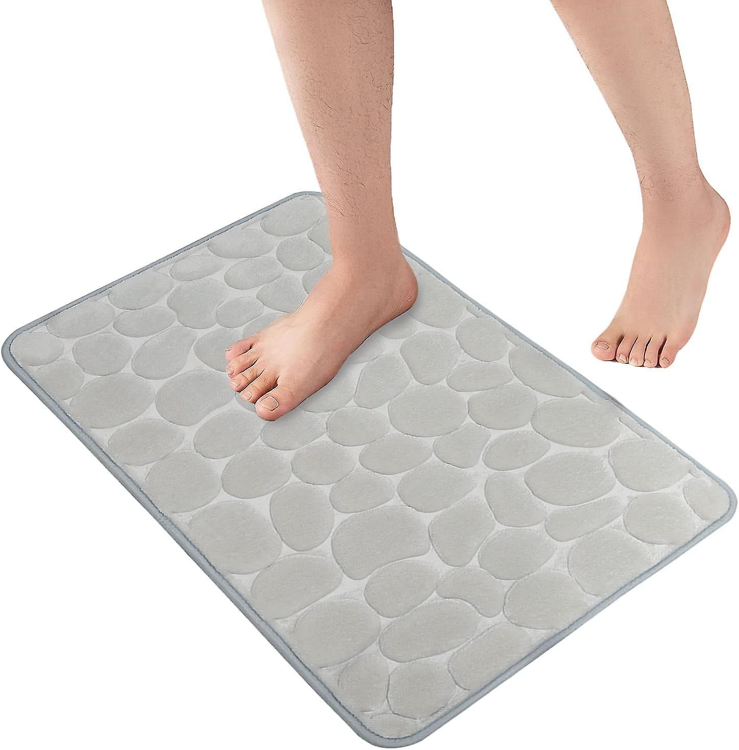 Bath Mats Non Slip Foam Bathroom  Softness Highly Absorbent Washable Rug  Mats40*60cm
