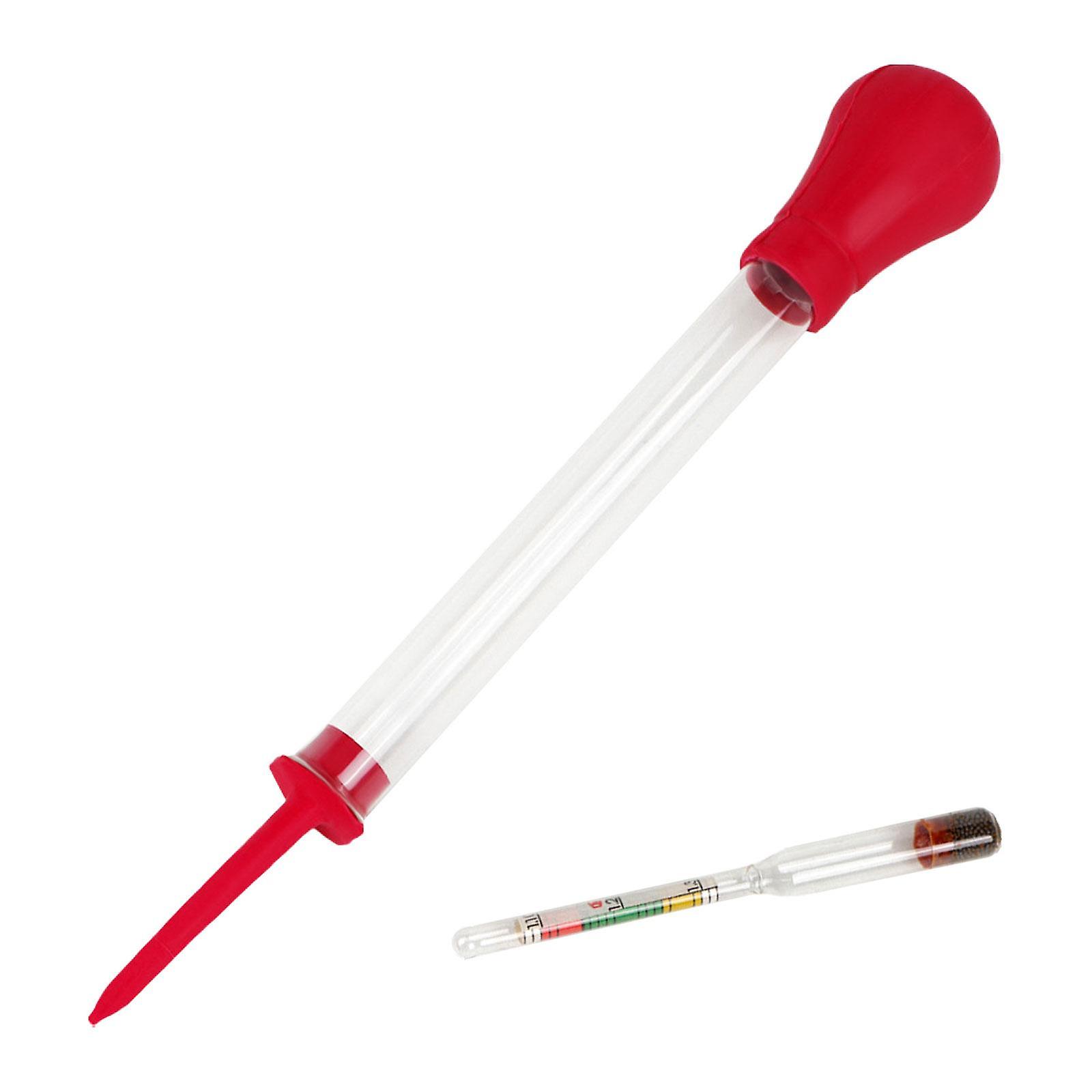 Car Hydrometer 1.100-1.300 Easy to Read Measuring Tool Suction Type Electrolyte Hydrometer Hydrometer Meter for Automotive