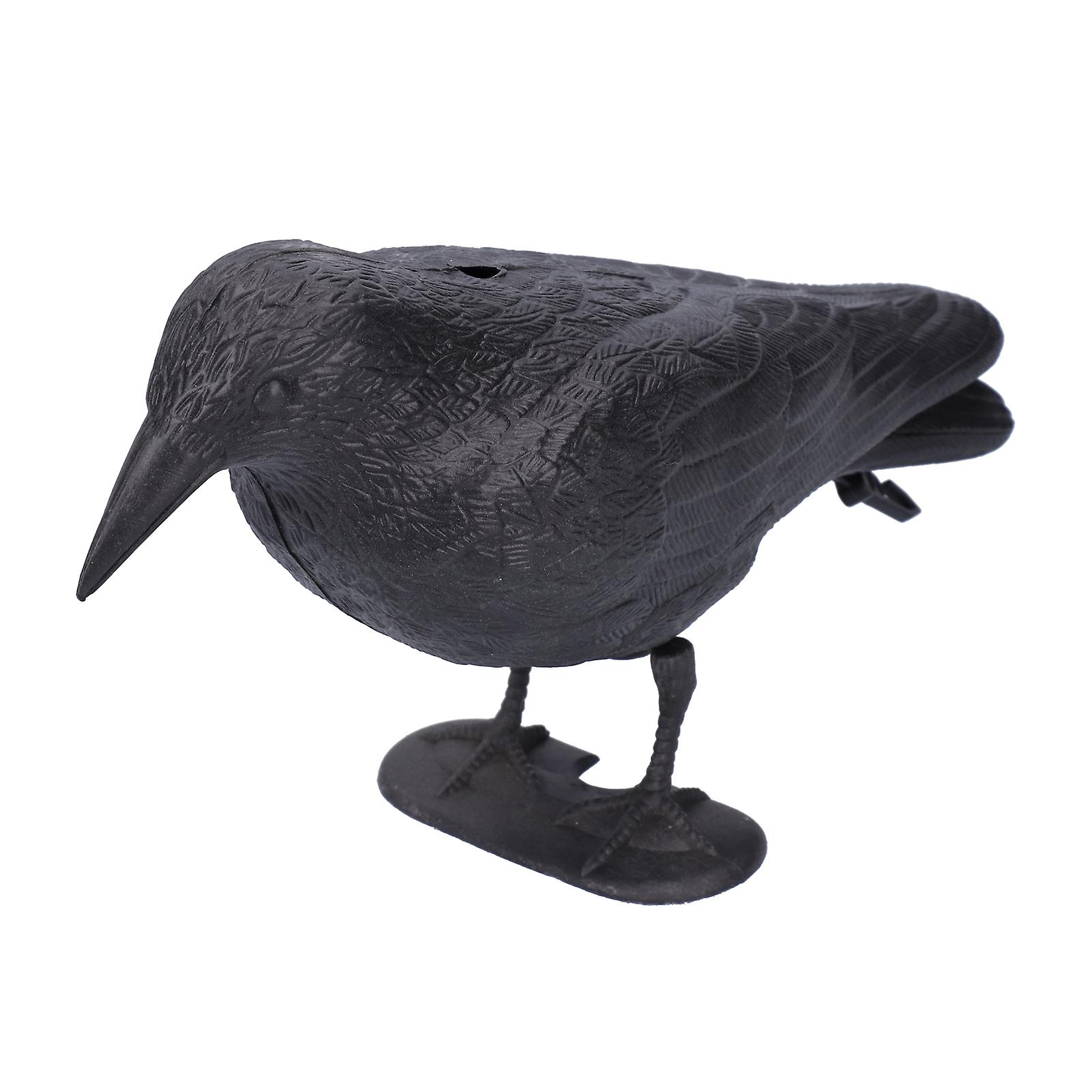 Simulation Kunststoff Crow Statue Jagd Köder Lockvögel Werkzeug für Outdoor Garten Dekoration