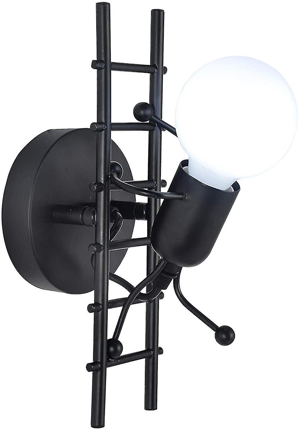 Modern Industrial E27 Indoor Humanoid Wall Light Sconce