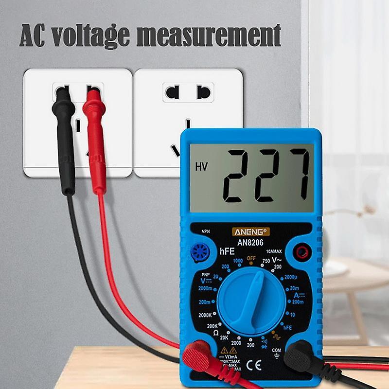 Multimetro tester digitale LCD professionale misuratore volt ampere ohm A830L
