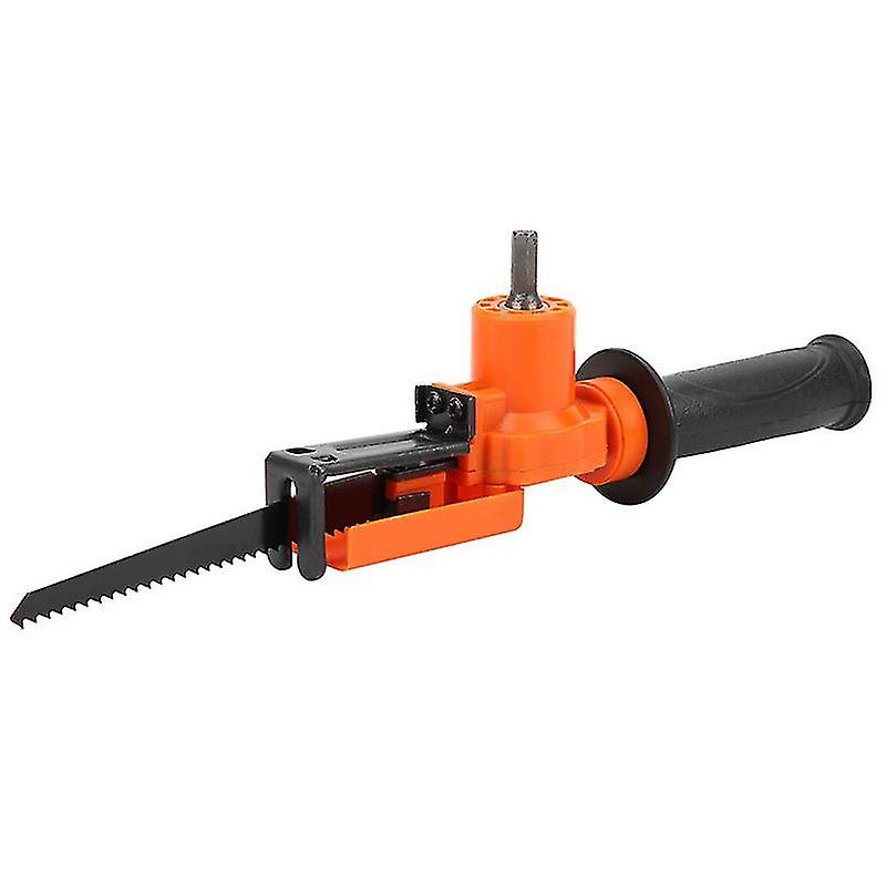 Power Tool Accessories Reciprocating Saw Adapter Electric Drill Converter Portable Handheld Modified Woodworking Tools(1pc, Orange)
