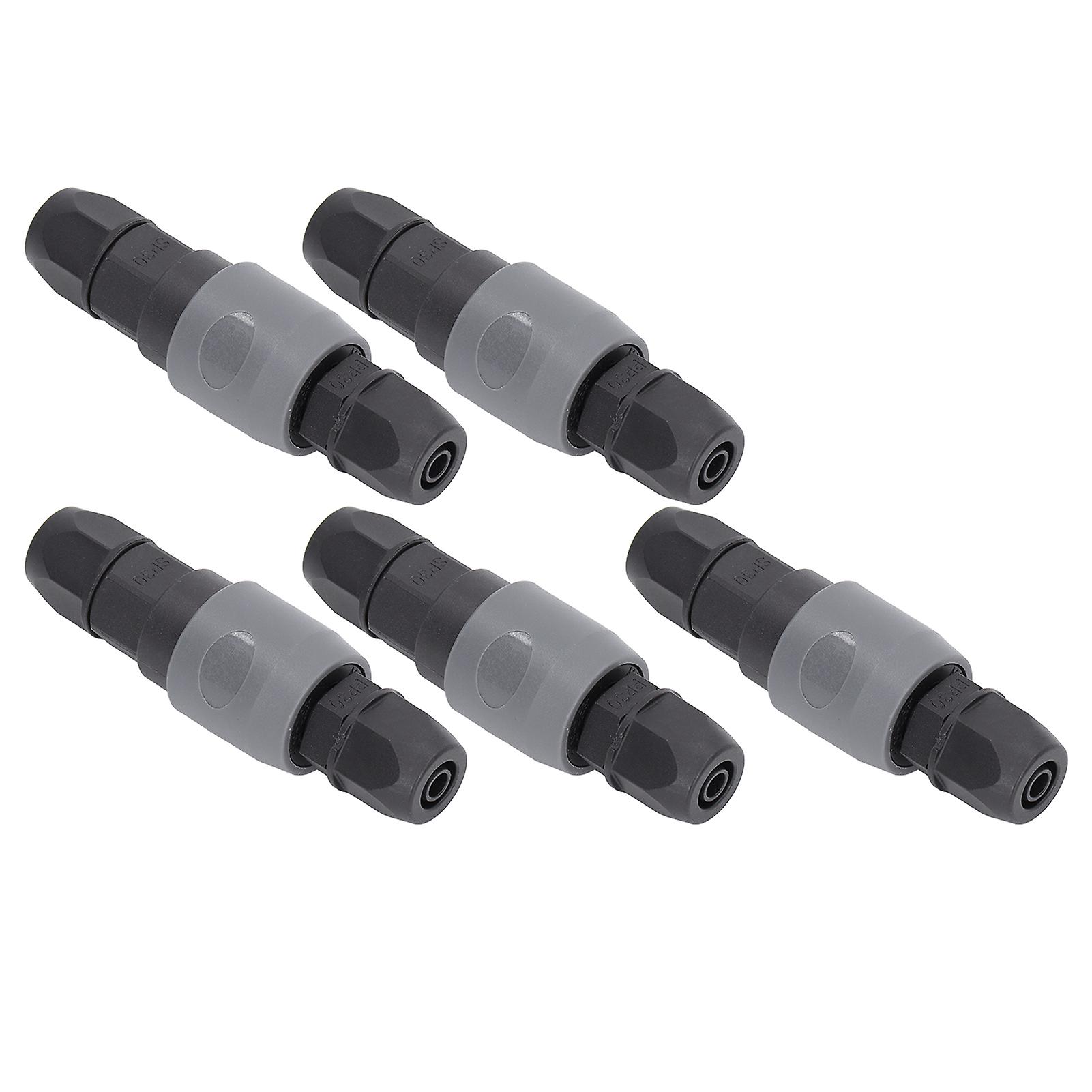5 Set Pneumatic Quick Connector C Type Self Locking Air Compressor Hose Coupler Plug Socket(SP+PP30 )