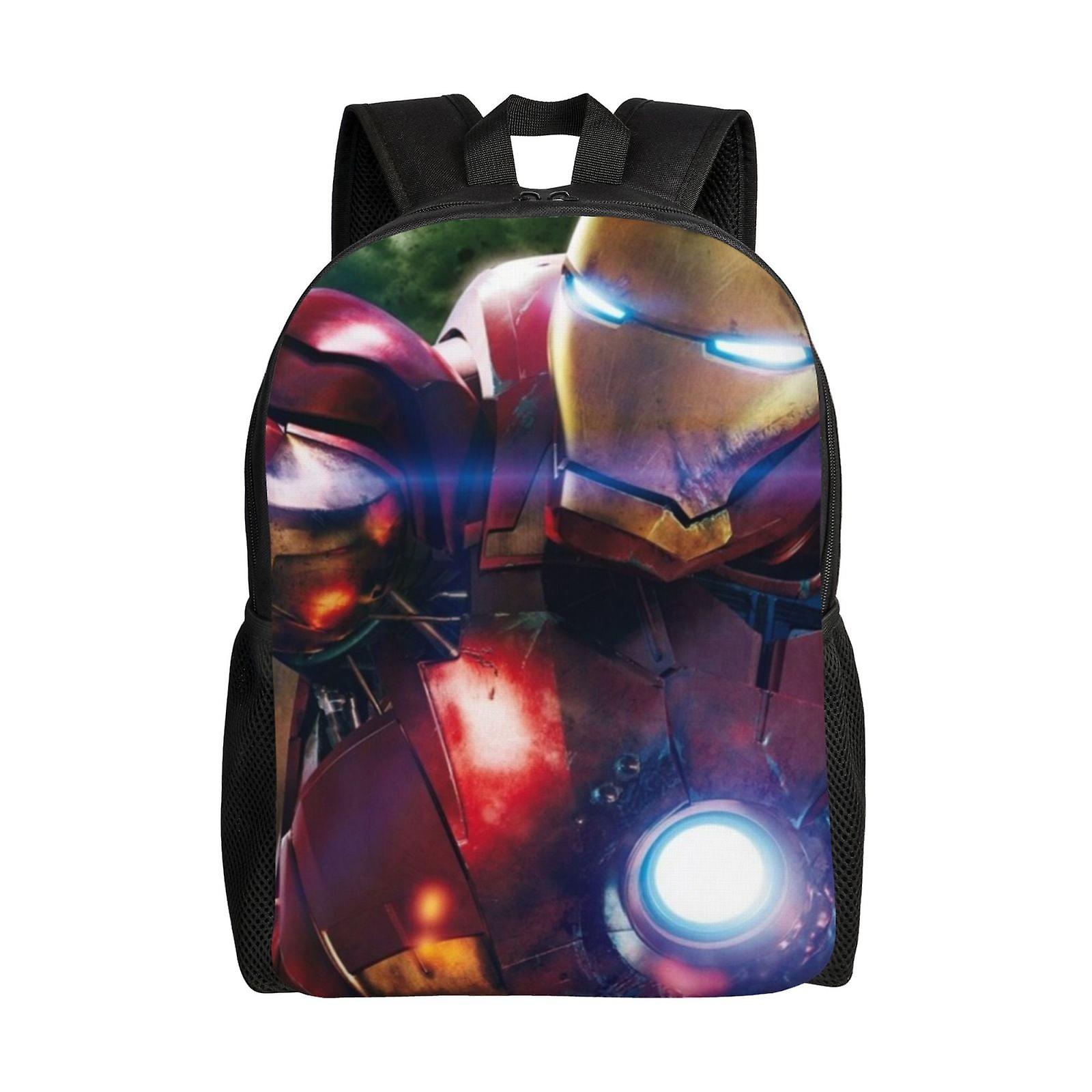 Iron Man Backpack, Travel Laptop Backpack, Water Resistant College School Computer Bag, Durable