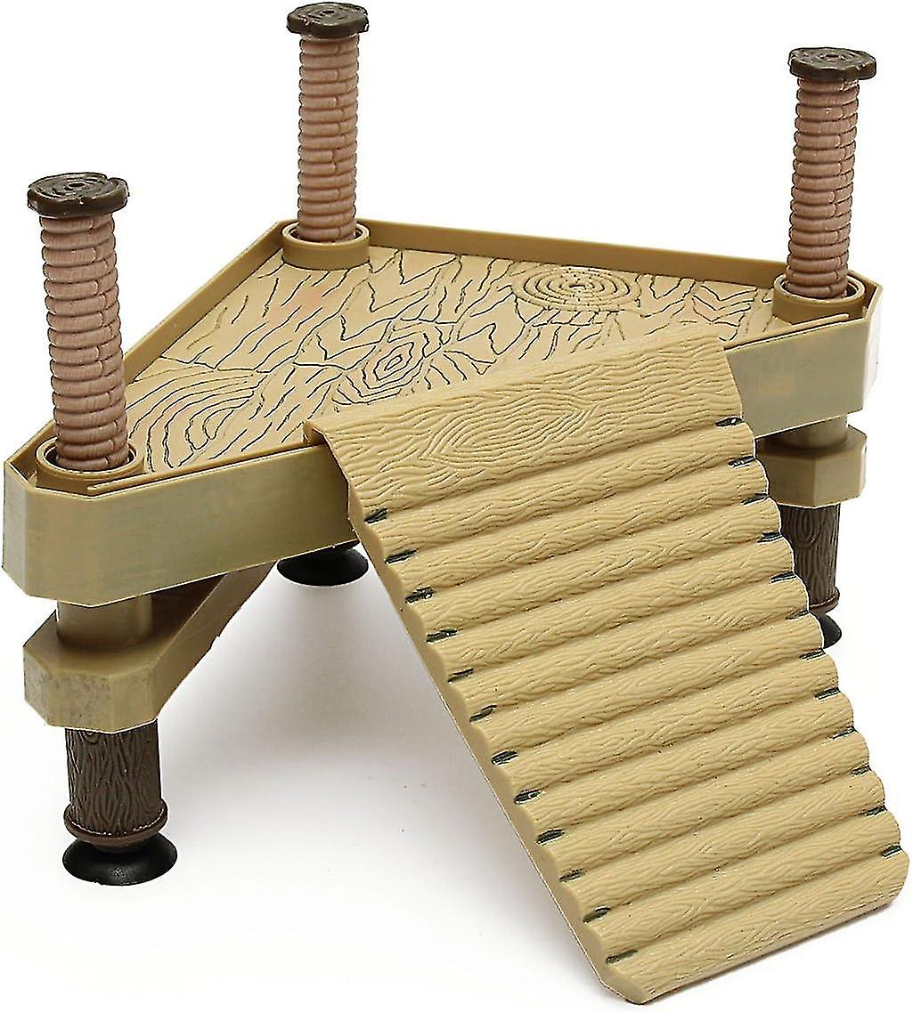 Floating Turtle Pier Rectangular Terrapin Dock Frogs Reptile Ramp Platform 18.5cm