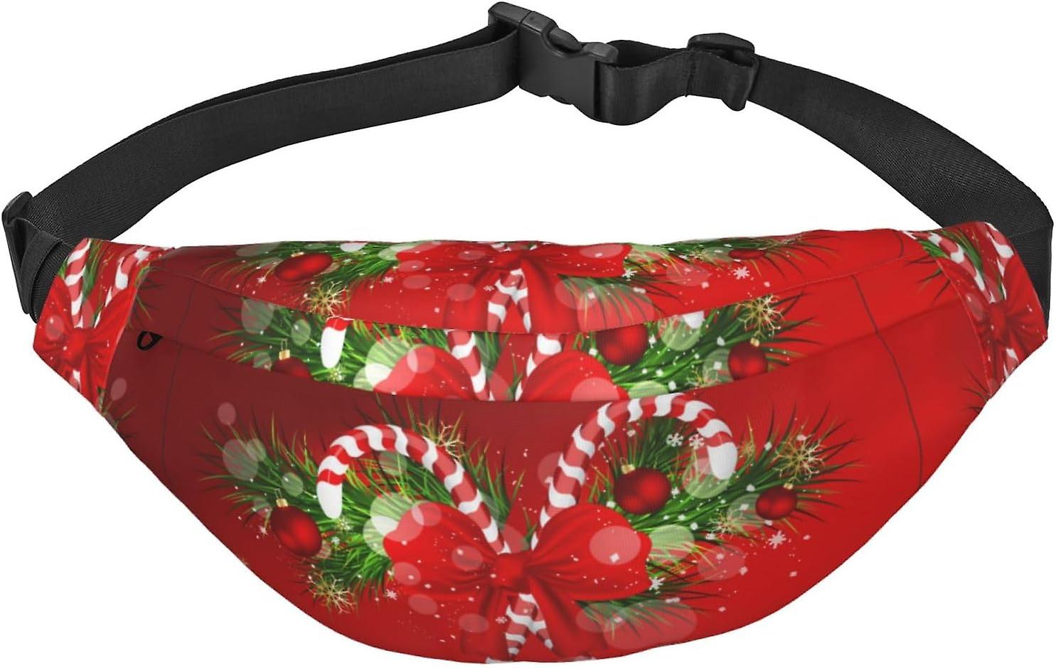 AF00073 Fanny Pack, Crossbody Waist Bag Pack, Τσάντα ζώνης για ταξίδια Τρέξιμο για άνδρες Γυναίκες-Καλά Χριστούγεννα
