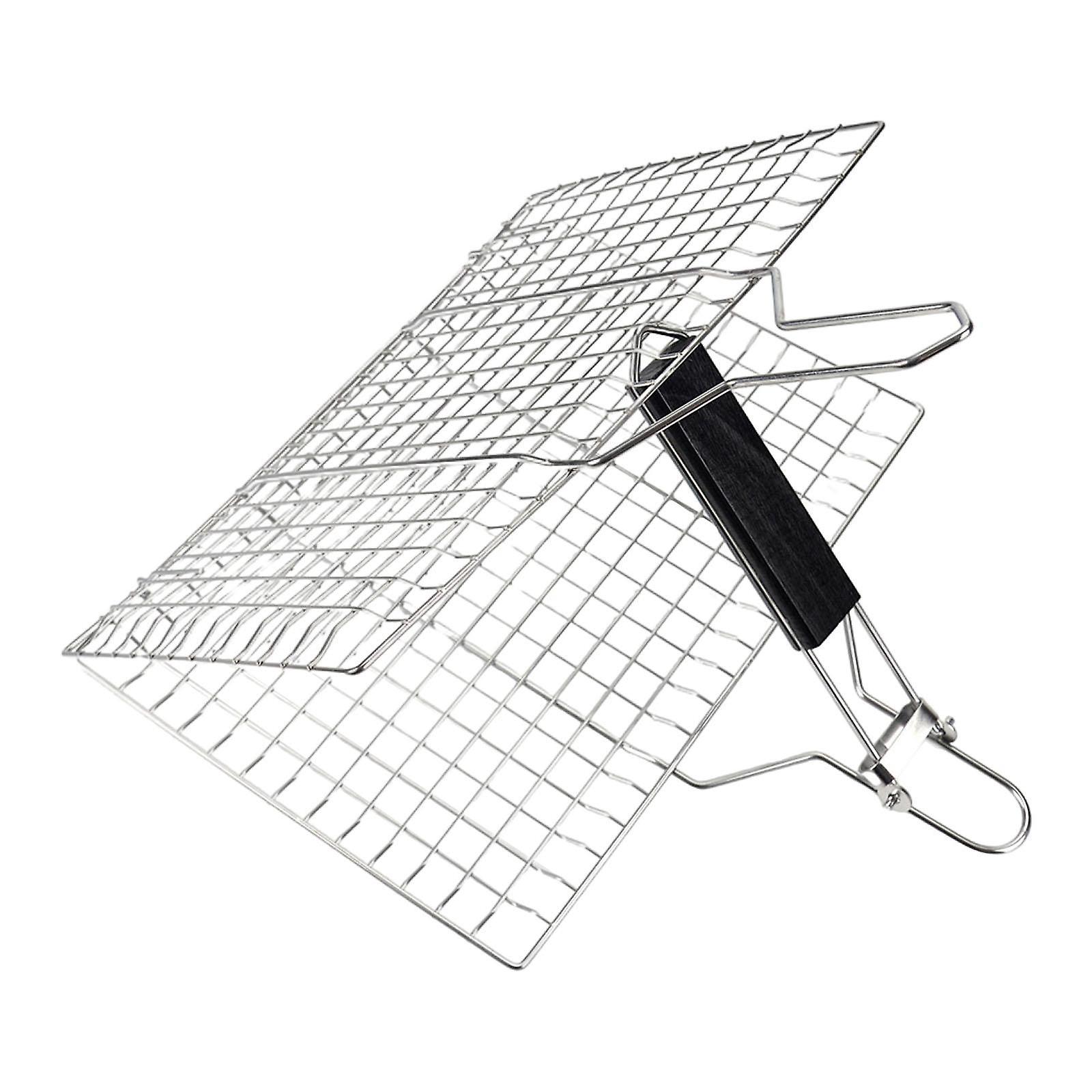 Grill Basket Grill Mesh Large Folding Grilling Basket for Steak Camping