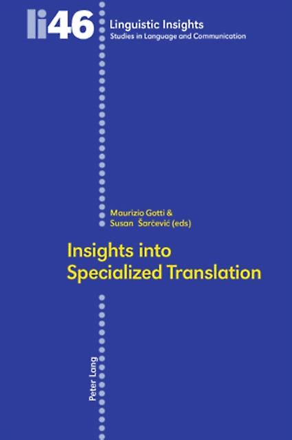 Insights Into Specialized Translation Paperback Book