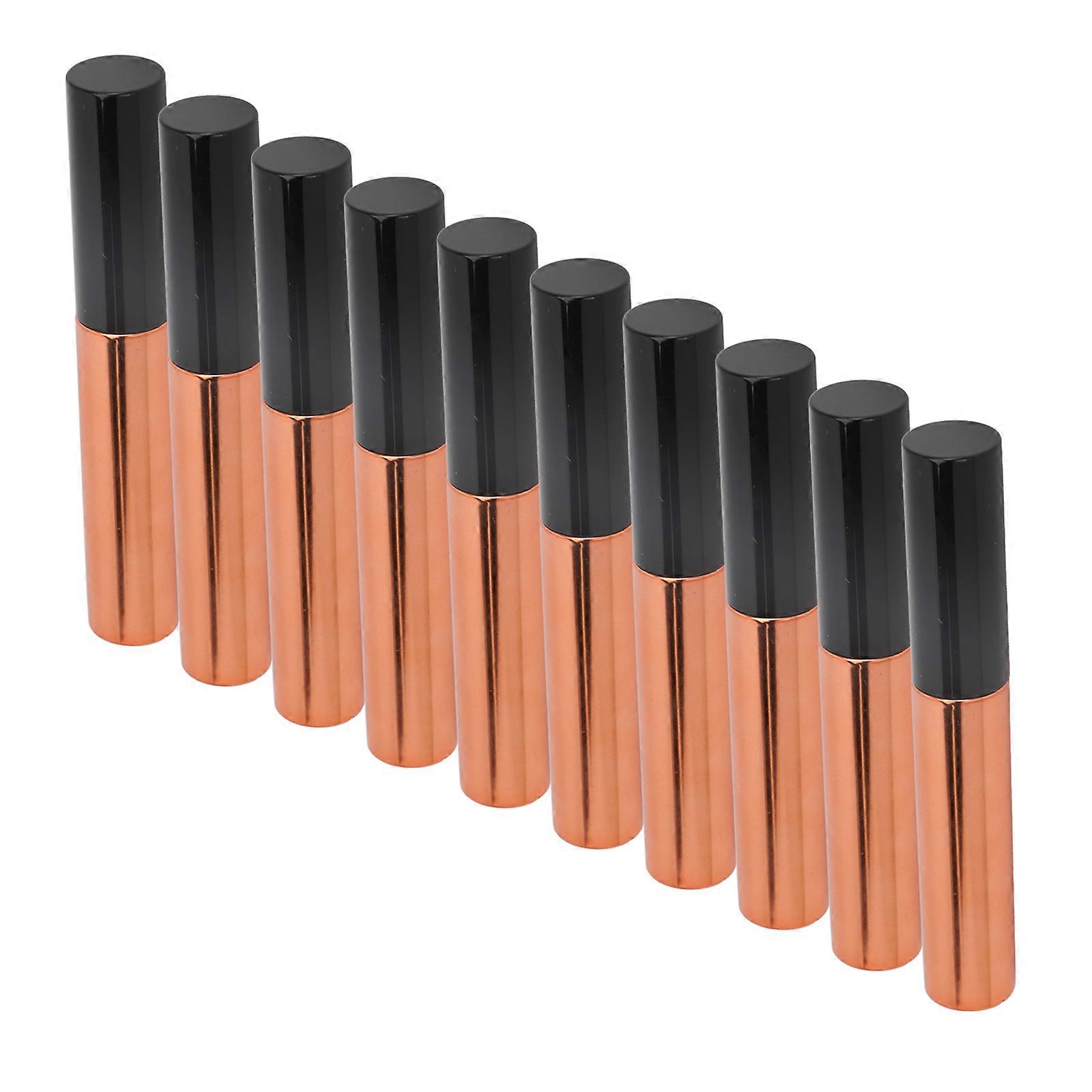 10pcs 10ml Empty Mascara Tube with Eyelash Wand Refillable DIY Ultra Fine Soft Brush Head Eyelash Cream Container Bottle 