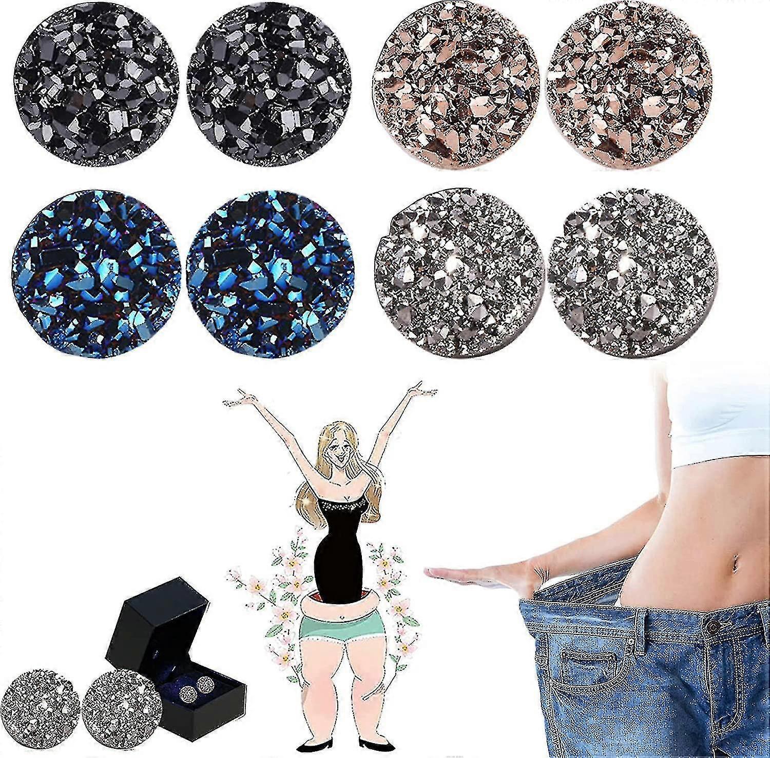 Λεμφενεργά Mag Studs 4 Ζεύγη Μαγνητική Θεραπεία Σκουλαρίκια