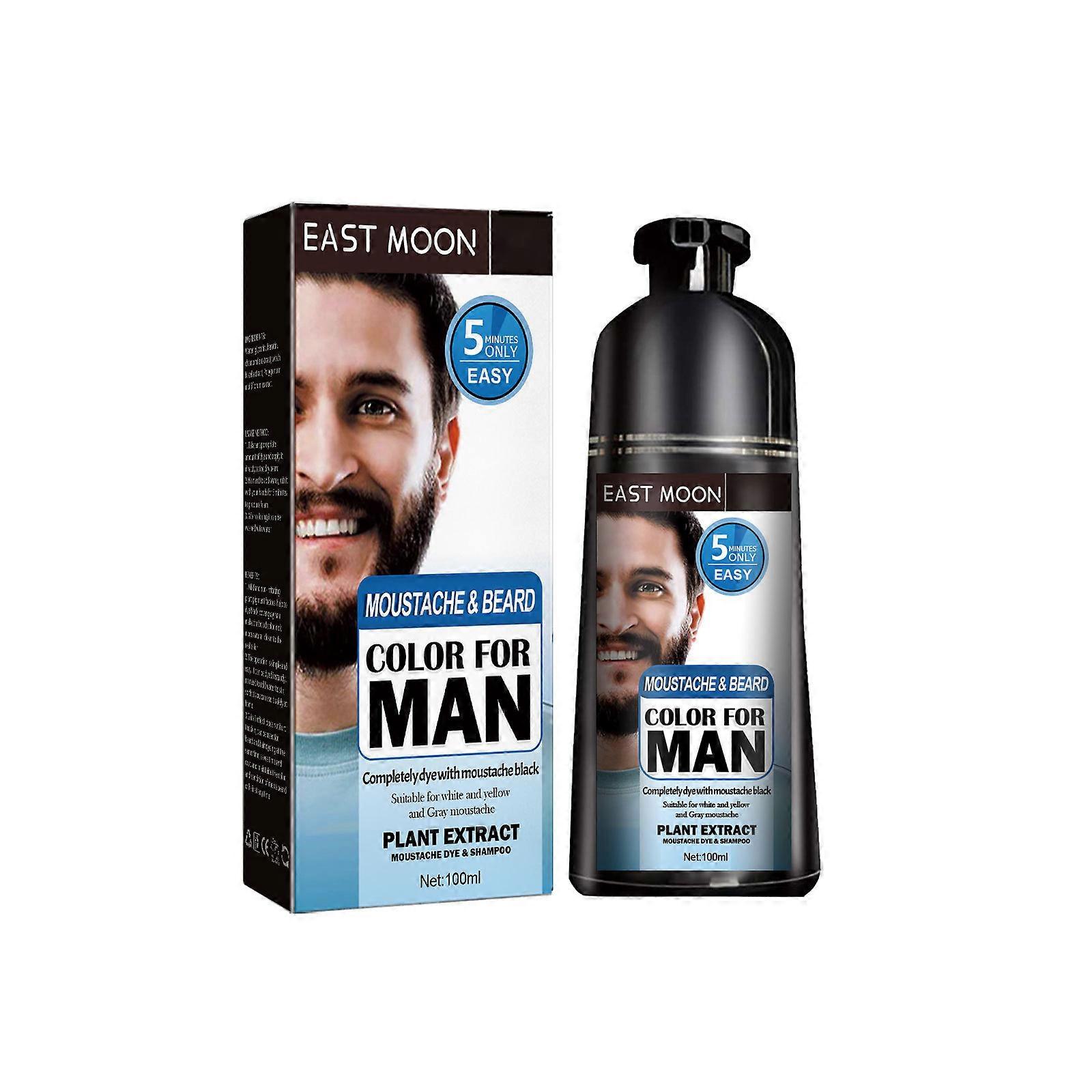 East Moon Beard Dye Cream Mild And NonIrritating Men's Beard Dye Easy To Color 100Ml