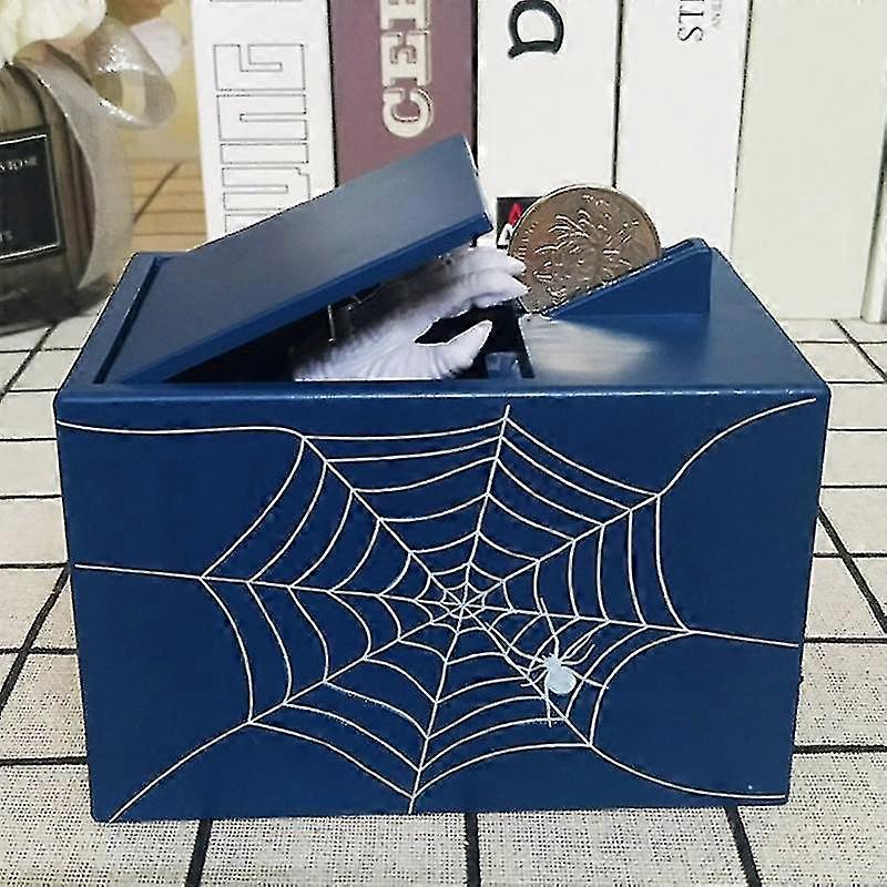 Halloween Tricks To Steal Money Ghost Hands Piggy Bank Toys With Music Battery1pcs-blue