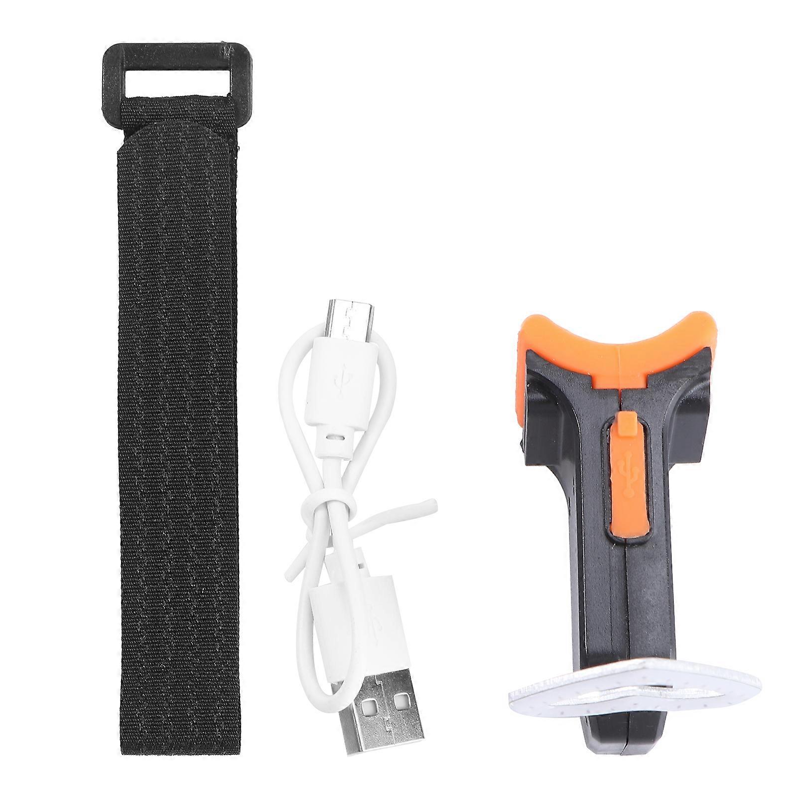 1pc Tail Light Usb Charging Mountain Night Riding Light (Random Button Color)