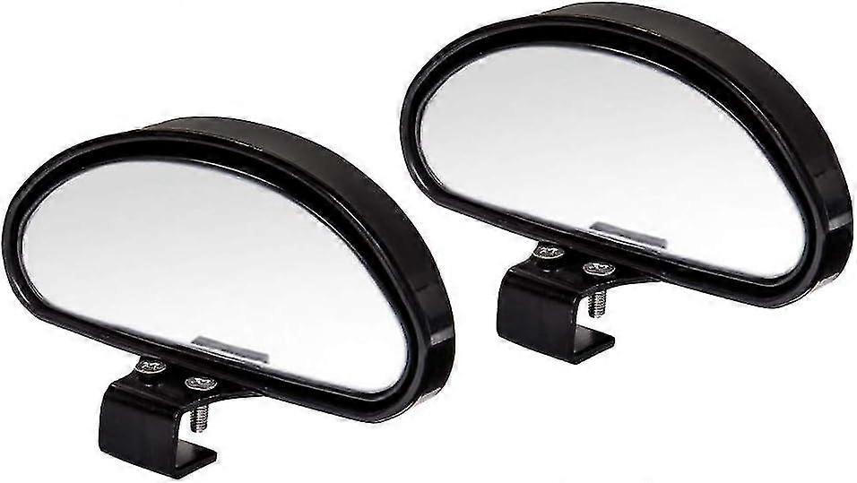 Mirror Driving Accompanied Mirror Blind Spot Mirror for All Cars- Adjustable Angle Convex Mirror (2Pcs-A)