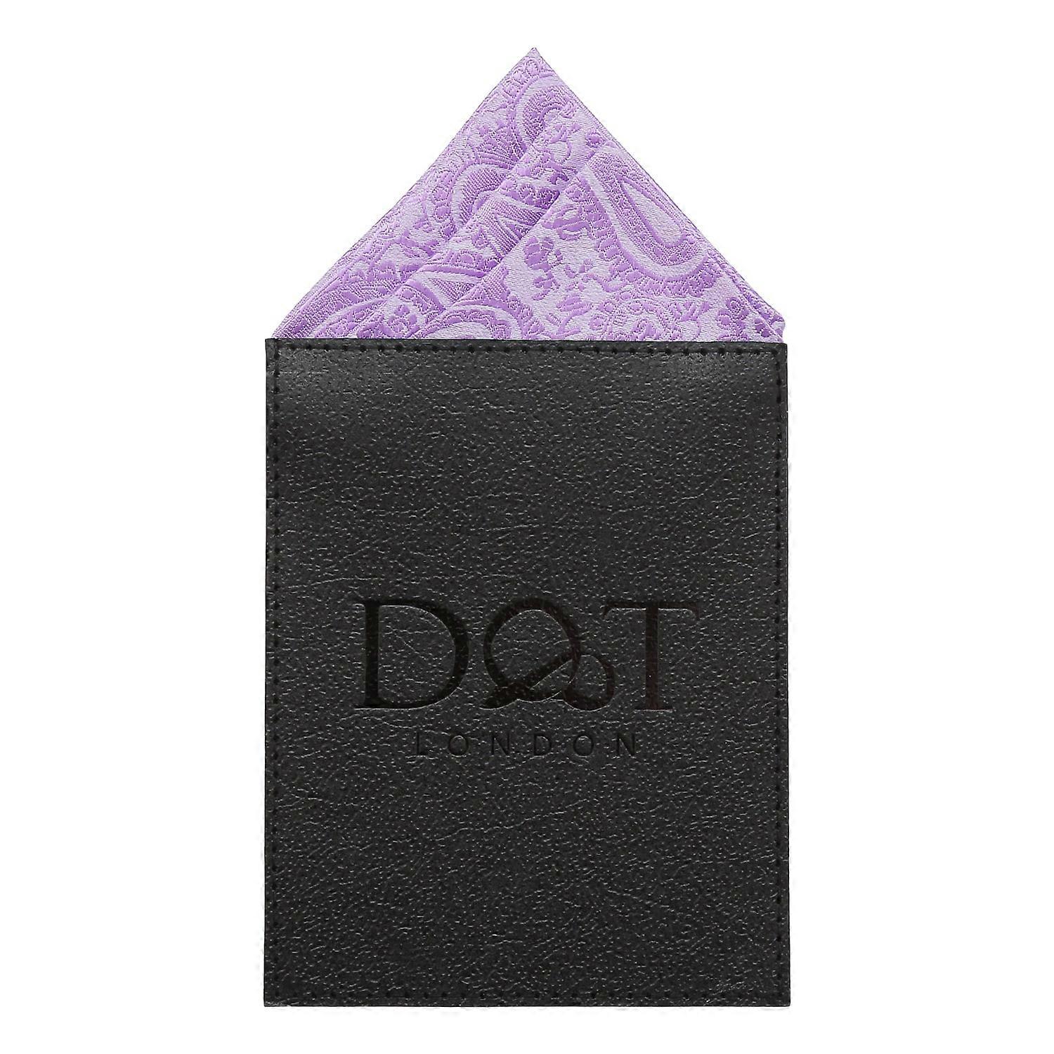 Lilac Paisley Pre-Folded Pocket Square One Peak