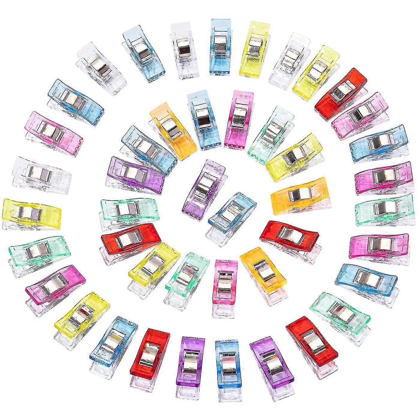 Sewing Clips,50 Pcs Multipurpose Sewing Quilting Clips Plastic