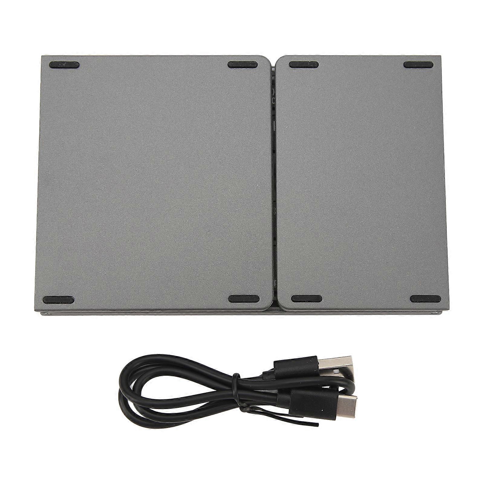 Foldable Bluetooth Keyboard Portable Wireless Folding Keyboard with Touchpad for Windows for Android