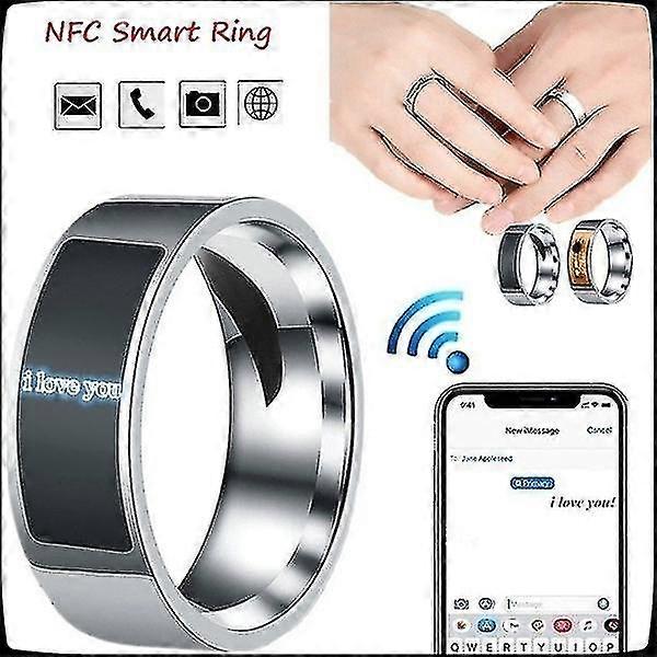 2023 Ny kul Nfc Smart Ring Multifunksjonell Vanntett Intelligent Magic Smart Wear Finger Digital Ring For Android Windows Iphone NFC-enheter