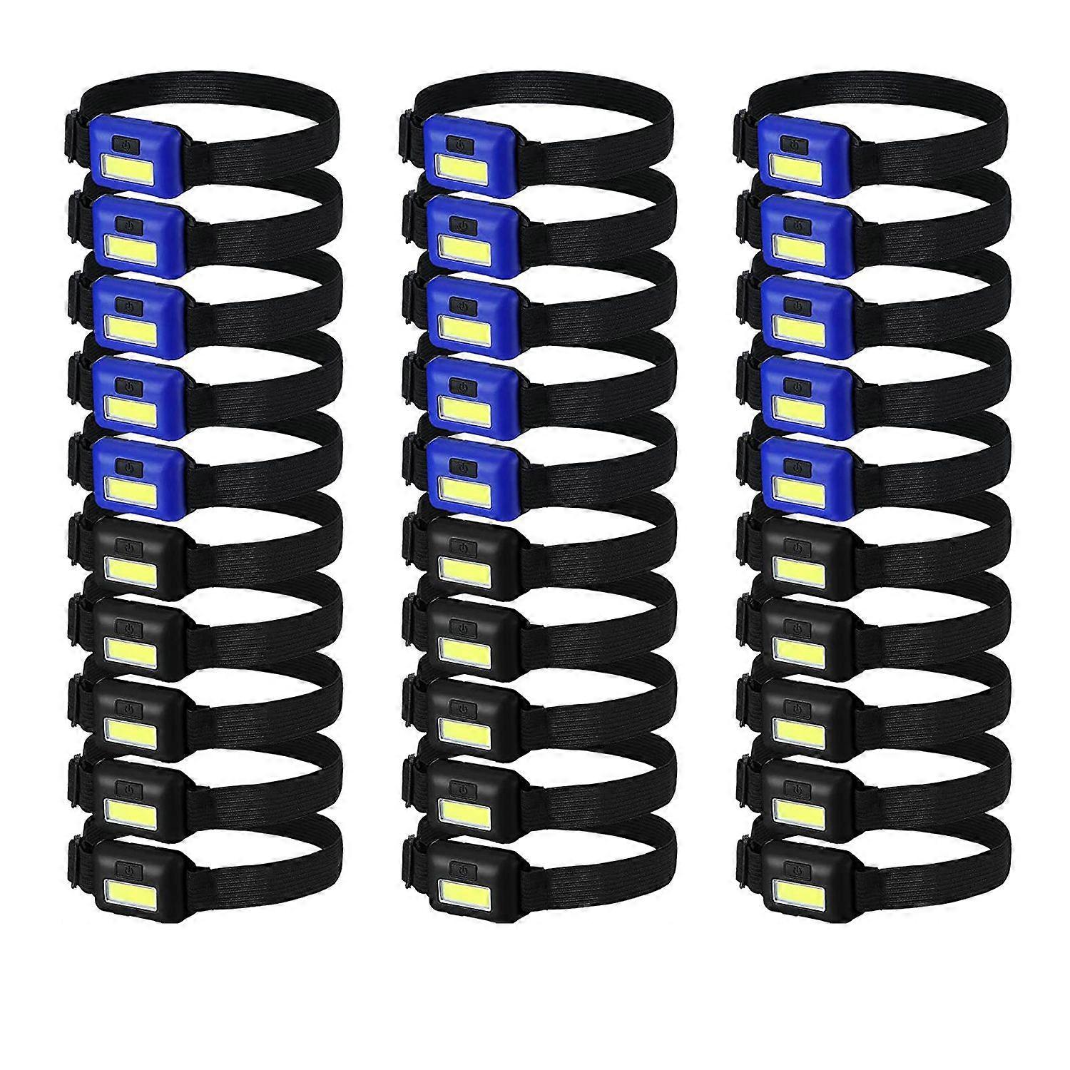 30 Pcs Led Headlight Flashlight for Adults Kids Outdoor Flashlight lights for forehead