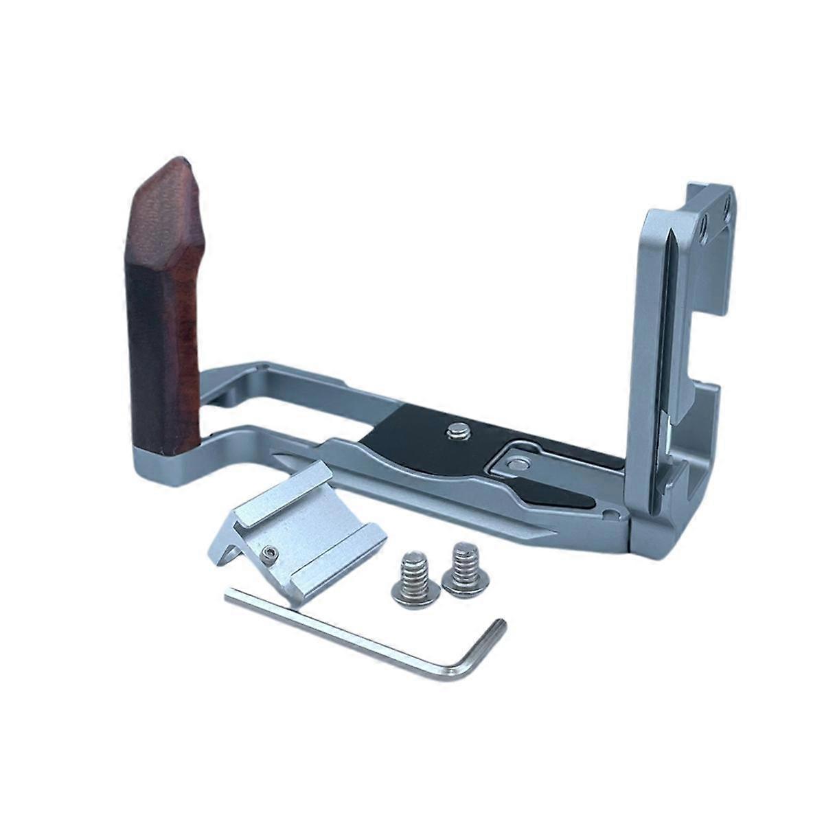 XT5 Adjustable Quick Release L Plate Bracket Holder Hand Grip for XT5 Digital Camera Silver