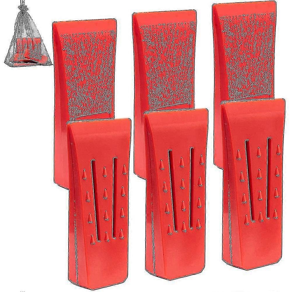 2024 6 Pcs Shearing Wedges,for Safe Cutting With Pointed Tips,6-inch A