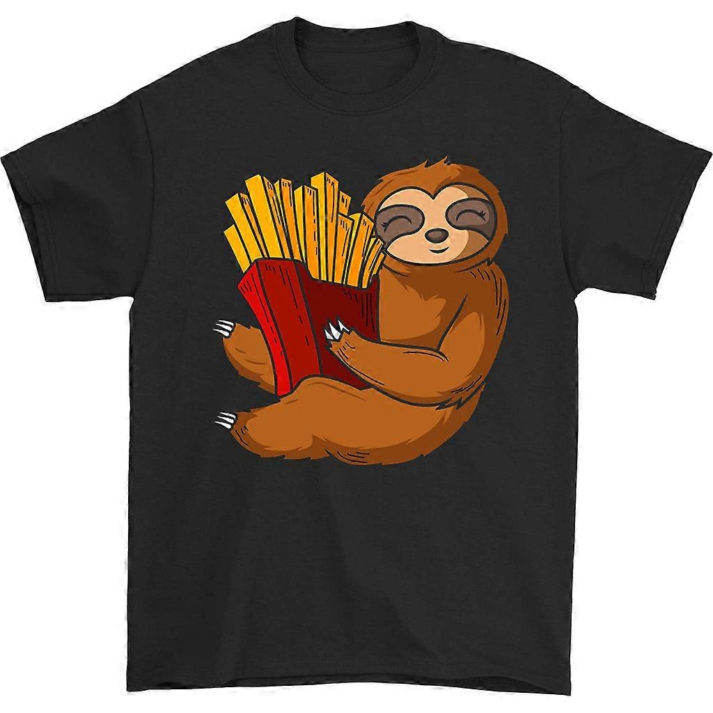 Cute Sloth Hugging Fries T-shirt