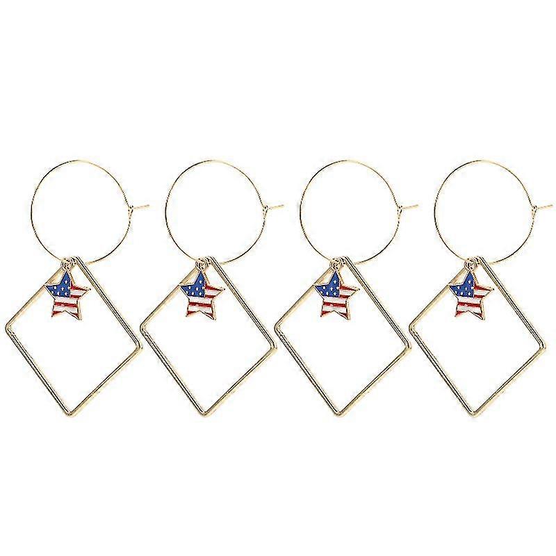 2pair Independence Day Earring