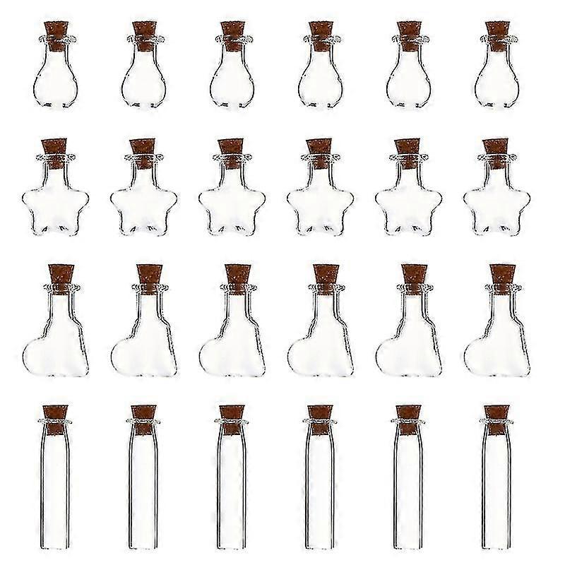 50pcs Mini Glass Bottle