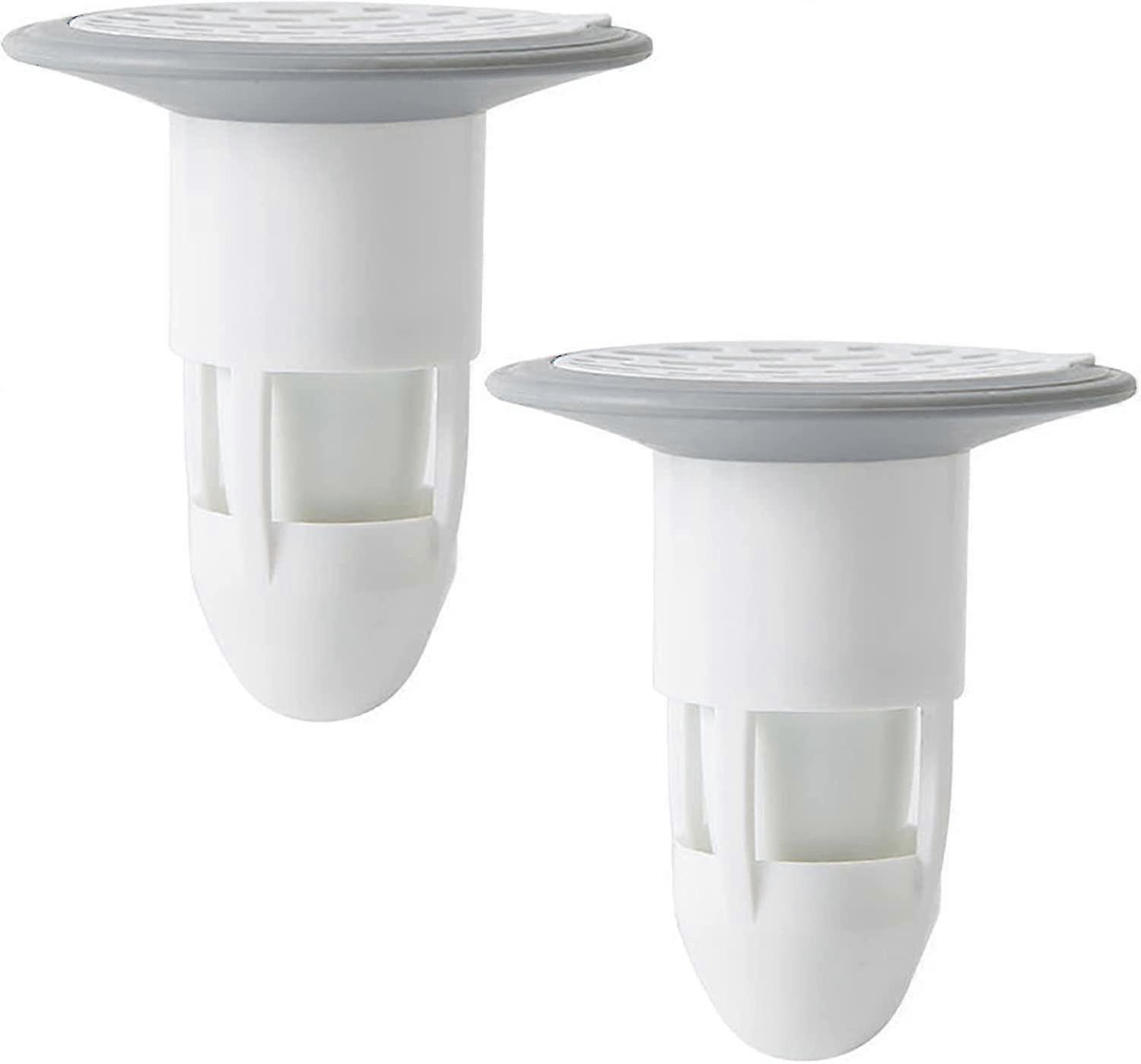 2pc Shower Floor Drain Backflow Preventer Valve Sewer Core,white