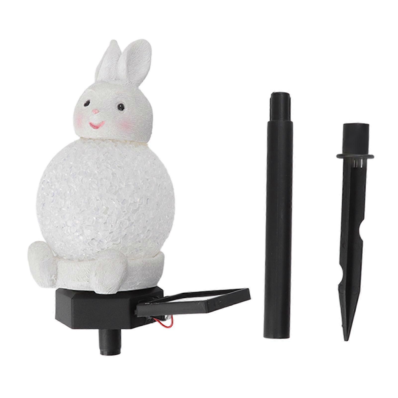 LED Solar Ground Insert, Landscape Light, Rabbit Shape, Garden Lamp