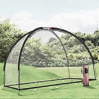 Golf-Übungsnetz schwarz 300x150x210 cm Polyester