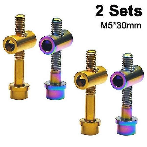 Anti-rust Titanium Cycling Seatpost Bolts Kit