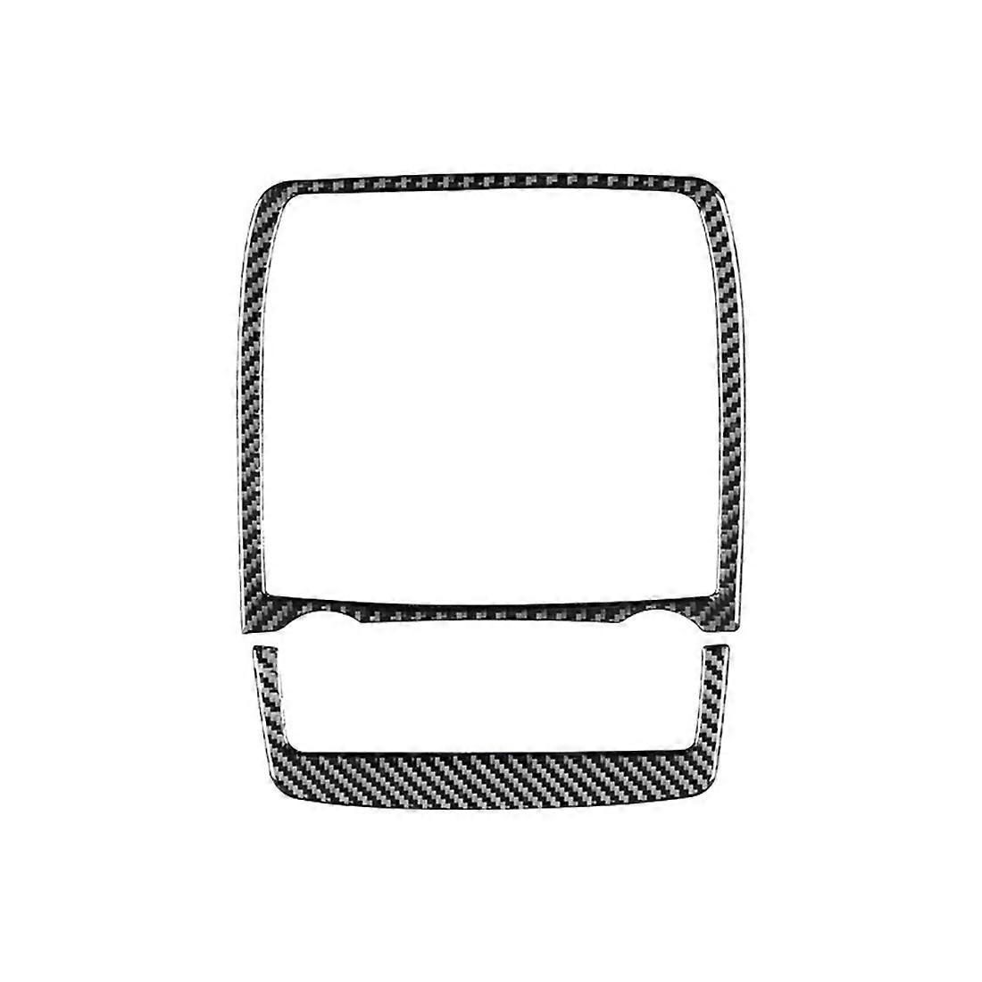 Carbon Fiber Car Reading Light Panel Decoration Cover Trim Stickers Accessories for - X5 E70 X6 E71
