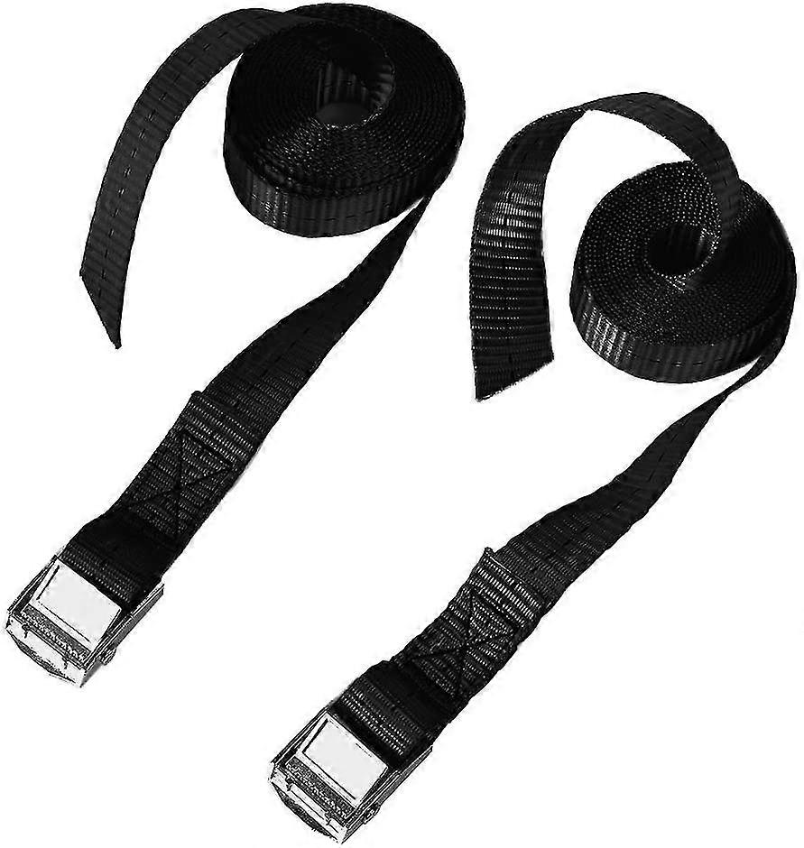 1" X 8' Tie Down Strap Lashing Roof Rack Straps With Buckle Heavy Duty Tensioning Belts