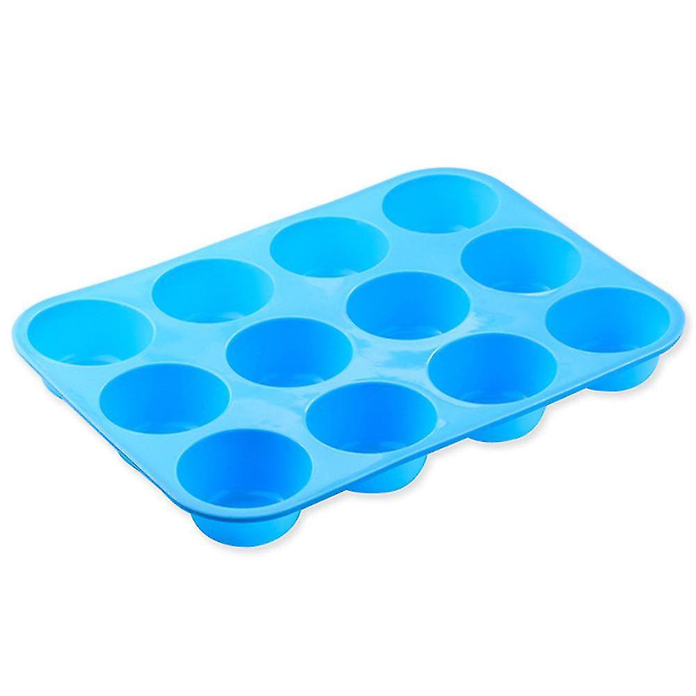 Silicone Muffin Pan,non-stick 12 Cup Muffin Pan,jumbo Muffin