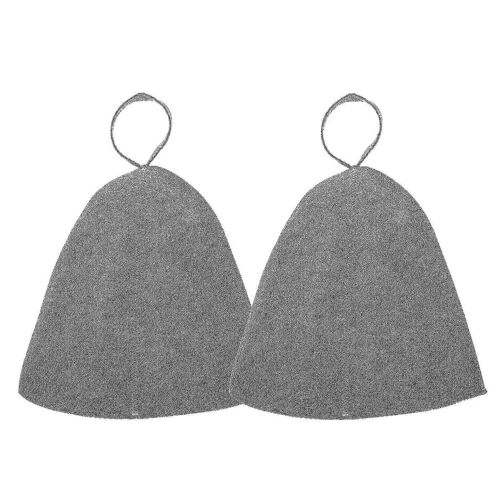 2pcs Waterproof Bath Hat Bath House Hat Russian Sauna Hat