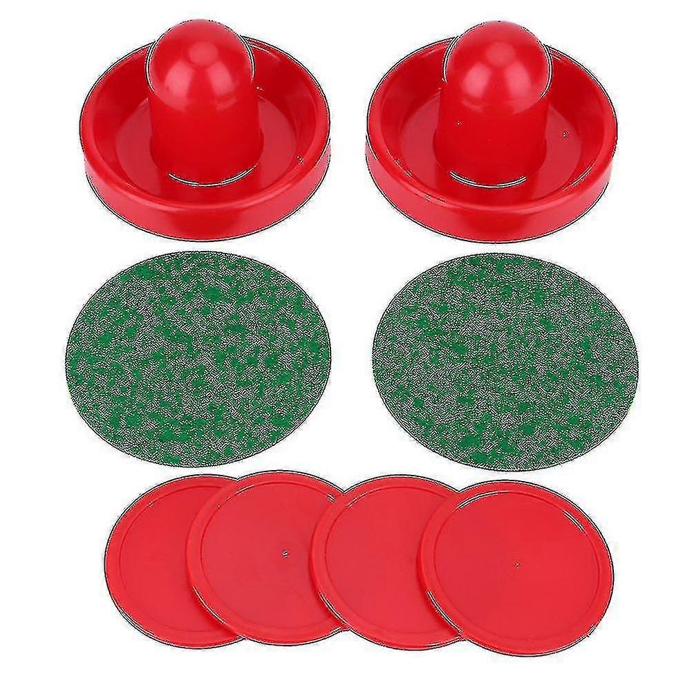 Air Hockey Pushers, Plastic Lightweight Air Hockey Goalies Ice Pushers Pucks Tables Game Handles Ball Mallet Goalies Set