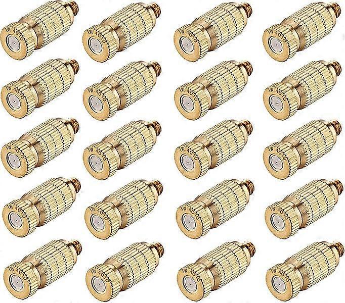 Acbungji Brass Misting Nozzles, 20 Pcs Misting System Nozzles