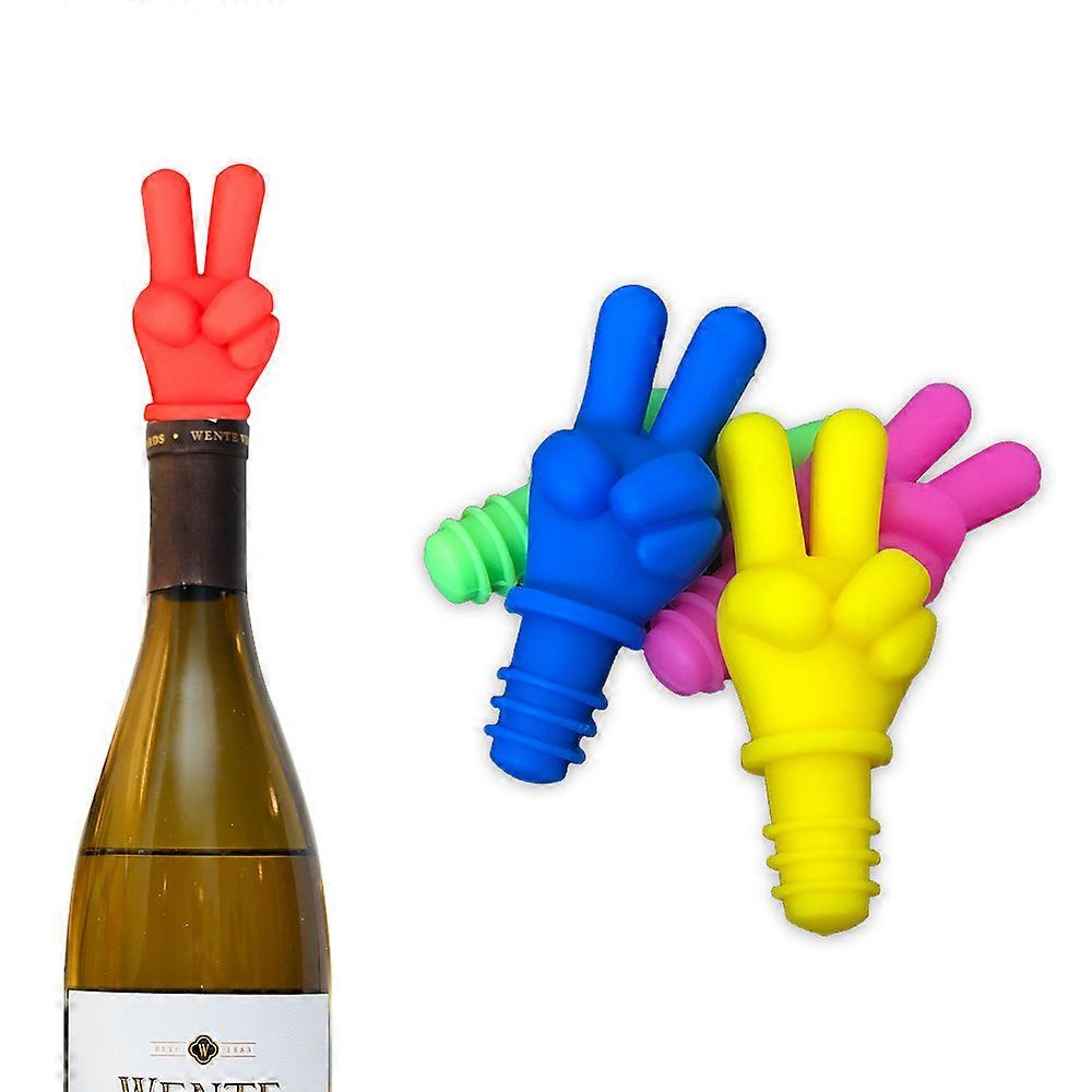10 Pcs Reusable Wine And Beverage Bottle Stopper,Random color