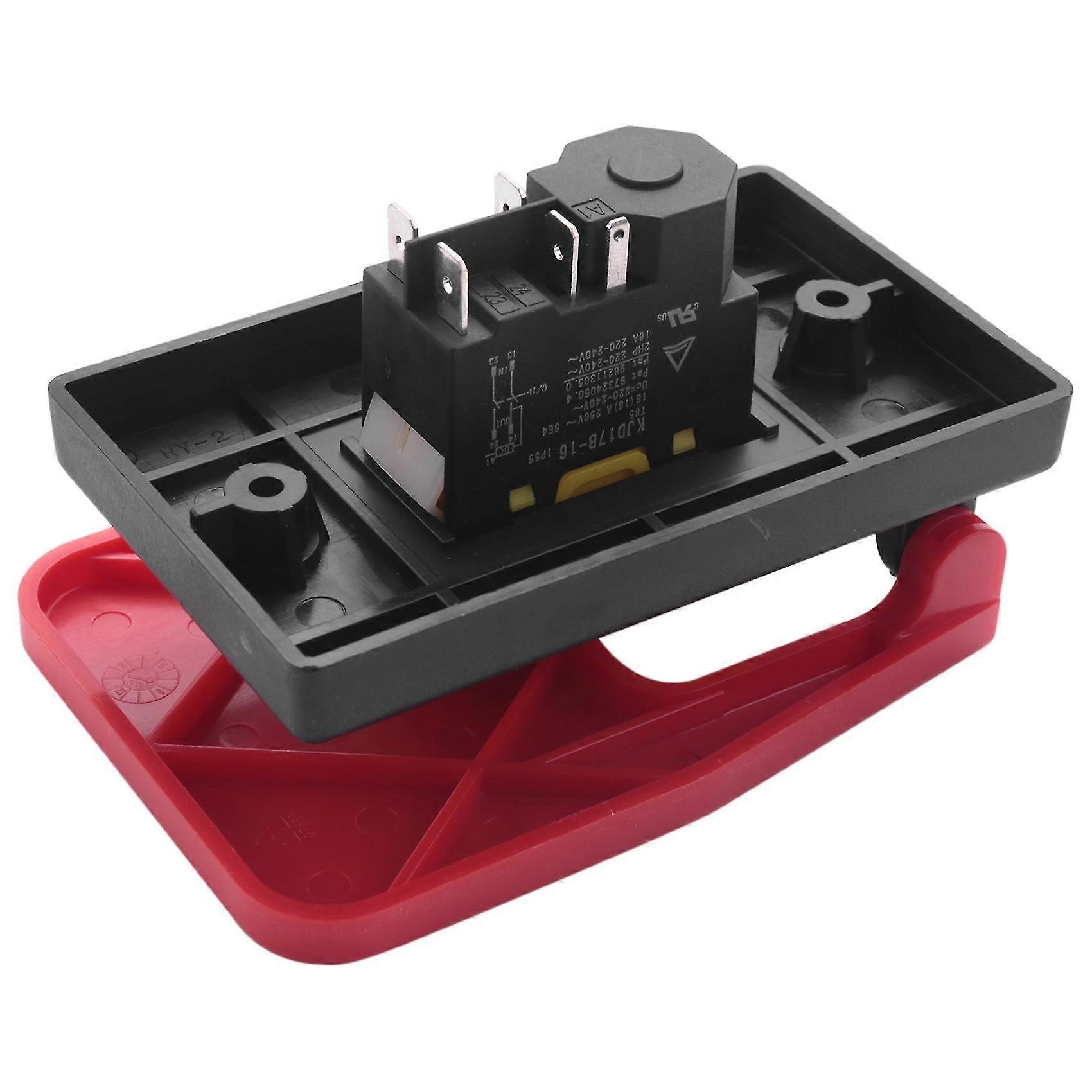 Off-on Red Cover Emergency Stop Push Button Switch 16a Power-off ...