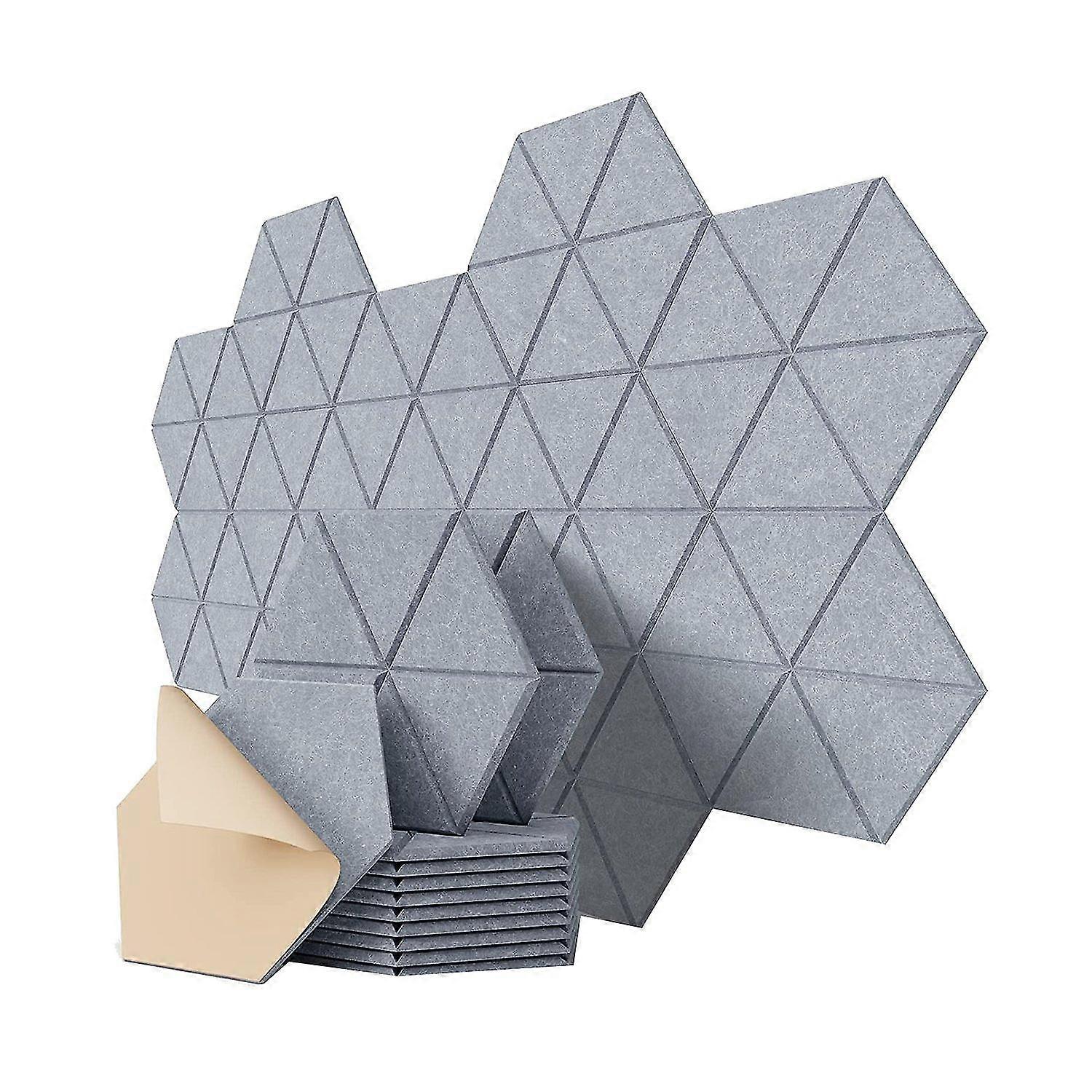 12pcs Self-adhesive Acoustic Panels 12x10x0.4 Inch,sound Proof Foam Panels Absorb Noise For Wall,st