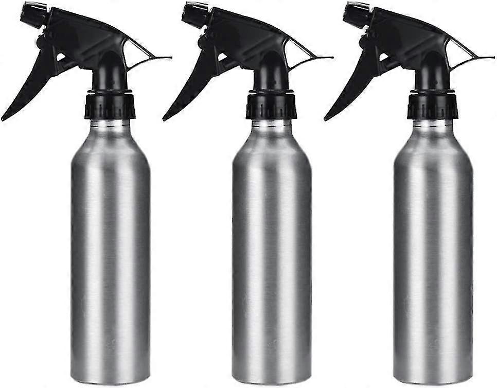 3pcs Spray Bottle Empty Metal Sprayer Water Mister Refillable Atomizer Pusher