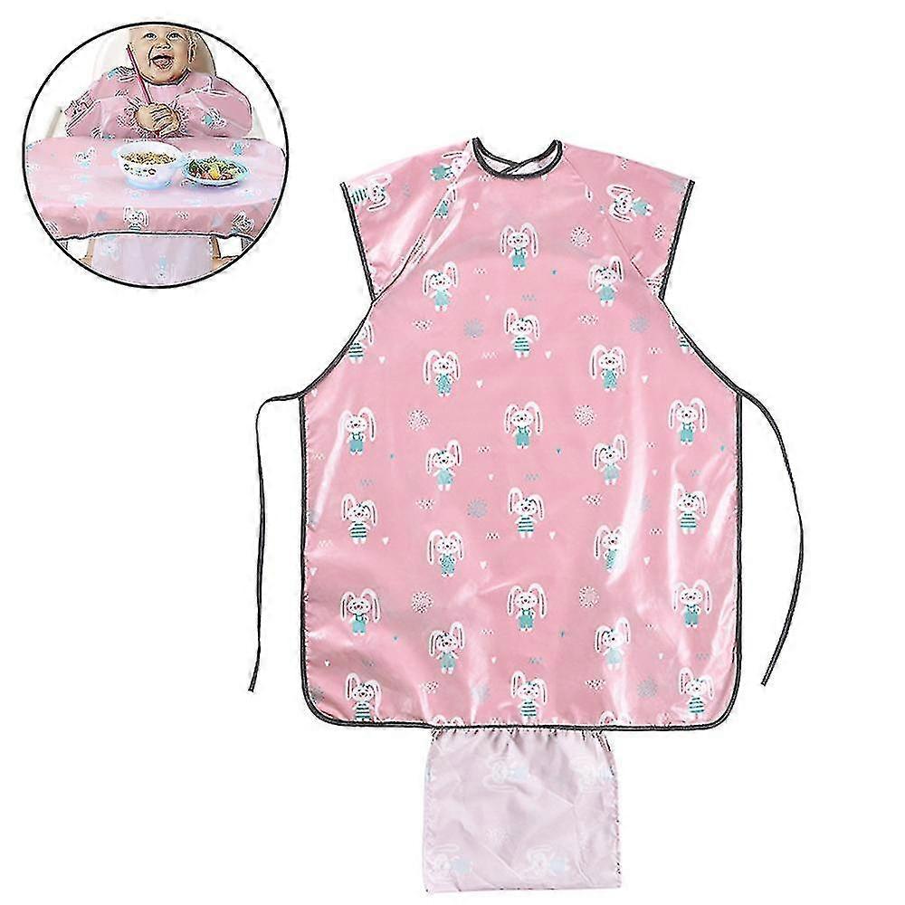 Waterproof Bib Attaches To Highchair